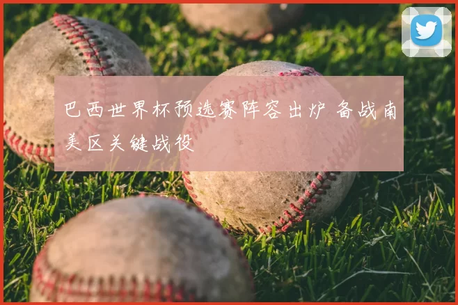 巴西世界杯预选赛阵容出炉 备战南美区关键战役