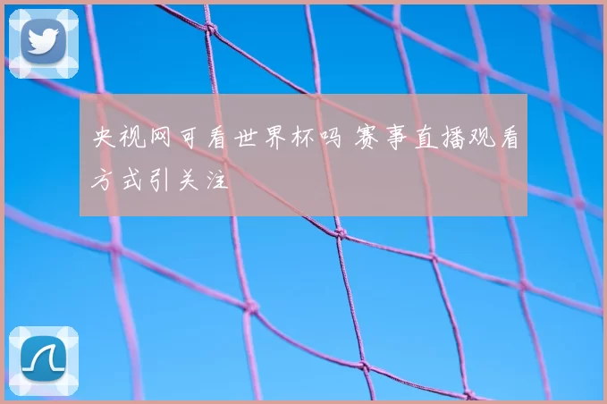 央视网可看世界杯吗 赛事直播观看方式引关注