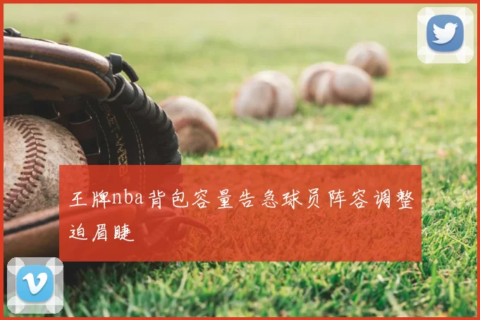王牌nba背包容量告急球员阵容调整迫眉睫