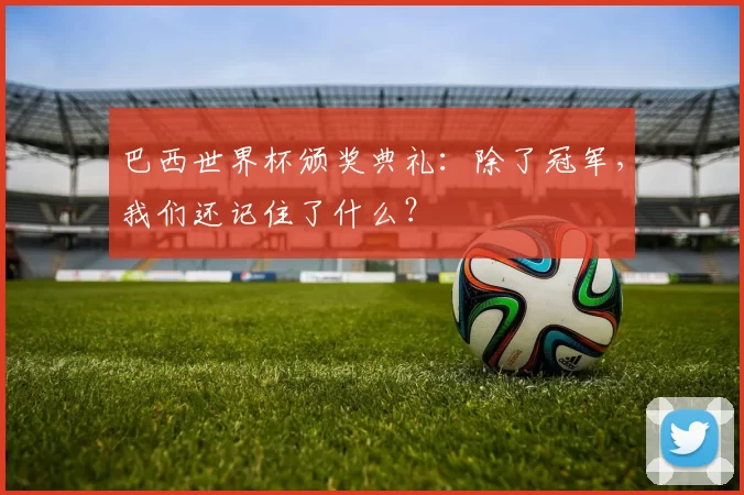 巴西世界杯颁奖典礼:除了冠军,我们还记住了什么?